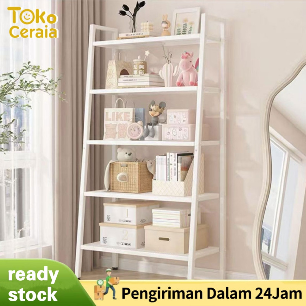 Rak Buku Rak Ruang Tamu Serbaguna Rak Pajangan Minimalis Rak  buku besi bertingkat Rak lantai ruang 