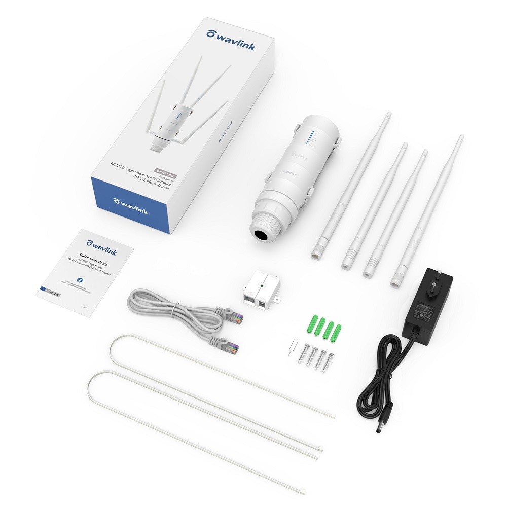 Wavlink 4G LTE Outdoor Router External Antenna AC1200 High Power Wi-Fi Router Dual Band Wireless 4g 