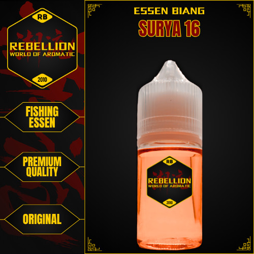ESSEN REBELLION - Essen Biang Surya 16 Coklat / Essen Biang Murni Surya 16 Coklat Water Base Ikan Ma