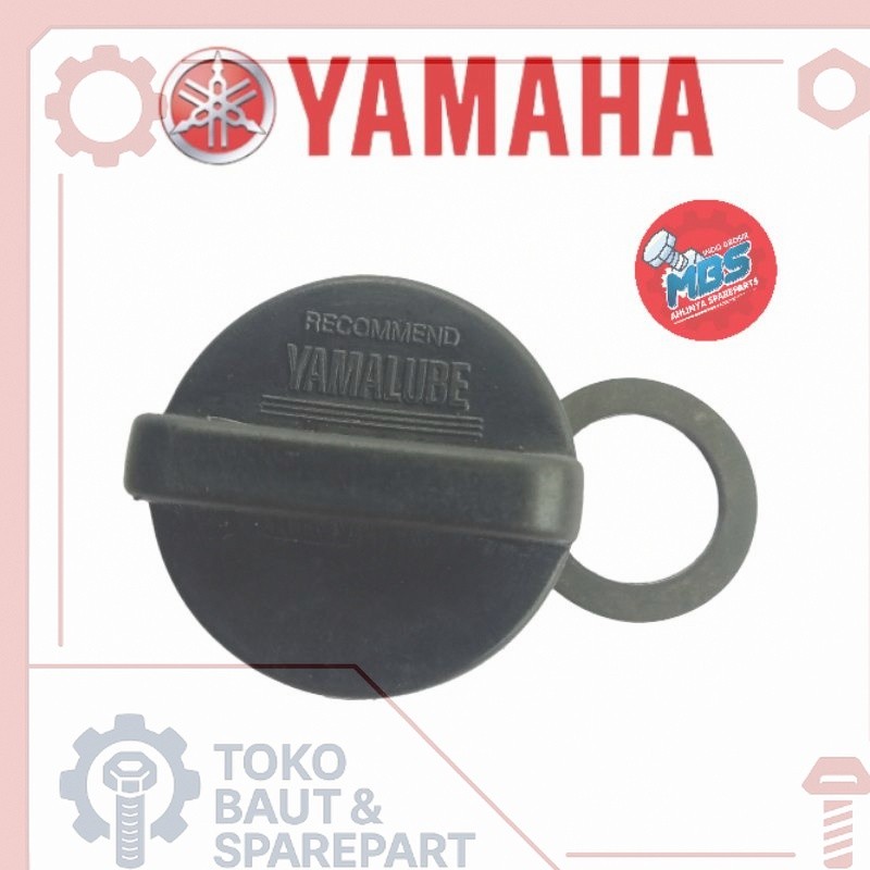 Tutup lubang masuk oli Yamaha R25 MT25 ORIGINAL + oring tutup oli