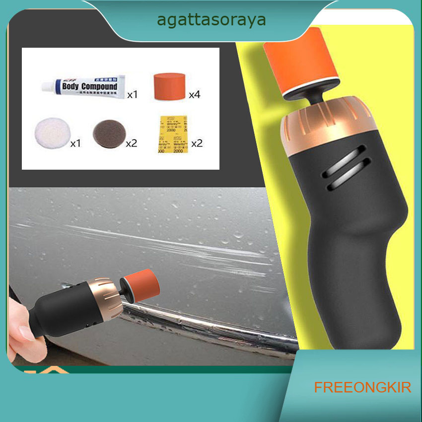 Mini Nano Polisher 9Pcs/Set Paket Mesin Poles Mini Portable Alat Mesin Poles Body Mobil Motor & Peng
