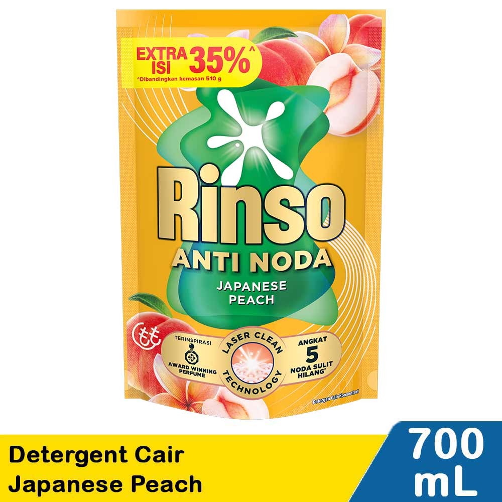 RINSO DETERGENT CAIR JAPANESE PEACH 700mL