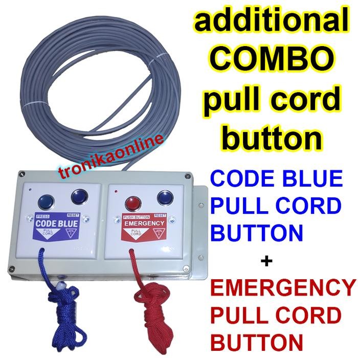 Tombol COMBO CODE BLUE EMERGENCY CODE RED Additional PULL CORD BUTTON  CVJA