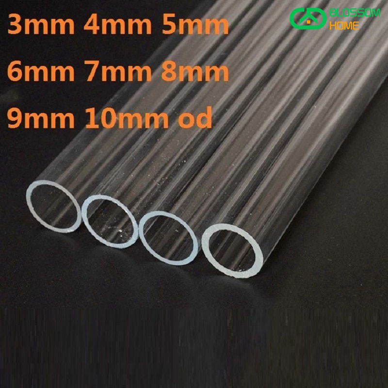 3mm 4mm 5mm 6mm 7mm 8mm 9mm 10mm od Plexiglass Tube Organic Glass Tube Lucite Tube PMMA Pipe Pmma Tu