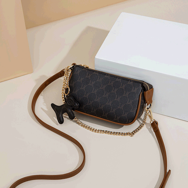 This year's trendy crossbody bag, niche underarm bag for women MK Chain Trendy Single Shoulder Small