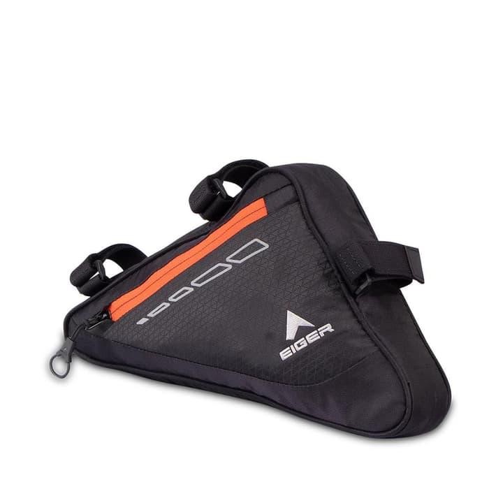 Tas Sepeda Eiger Cycling Triangle Bag Randonneu 6315 Black tas segitiga tas frame sepeda tas bersepe