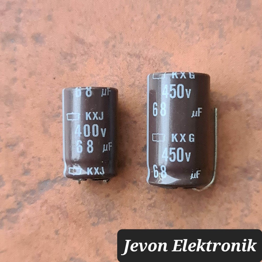Capasitor Elco 68 uf 400 450 v volt kapasitor elko 68uf 400v 450v