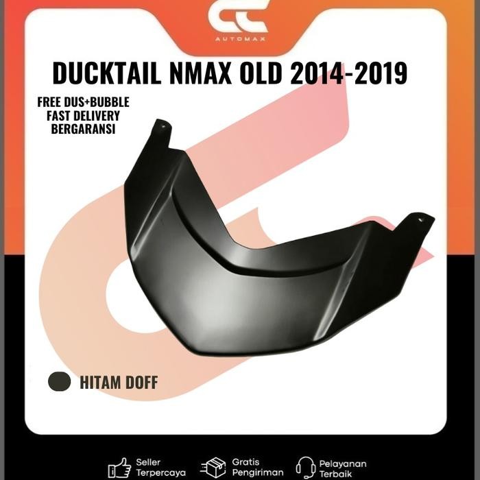 PALING LARIS Ducktail Nmax Old 2014-2019  Cover Topi Lampu Stop Nmax Lama - HITAM DOFF