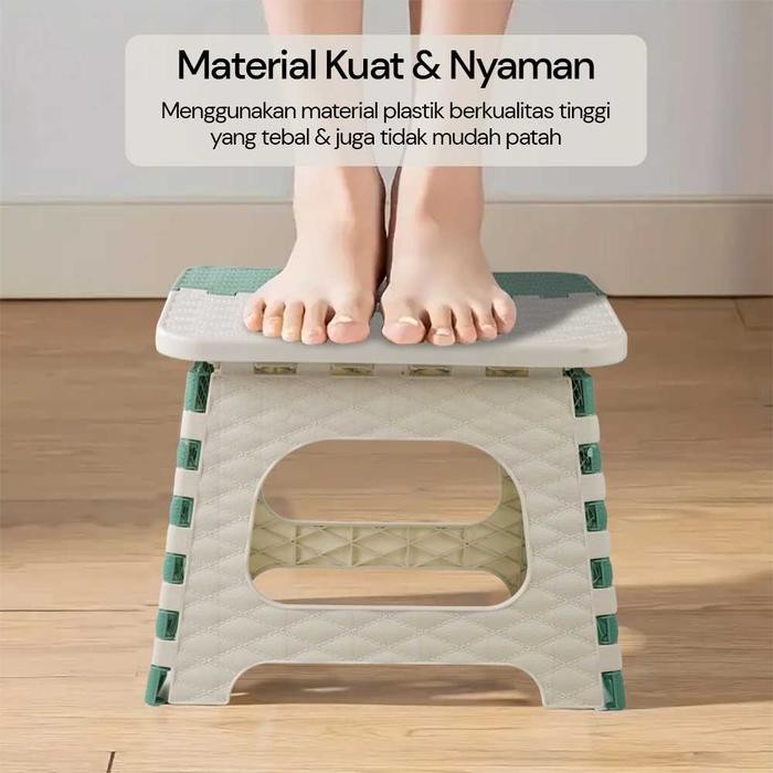 Kursi Lipat Mini Bangku Jongkok Kecil Dingklik Dapur Hiking Camg