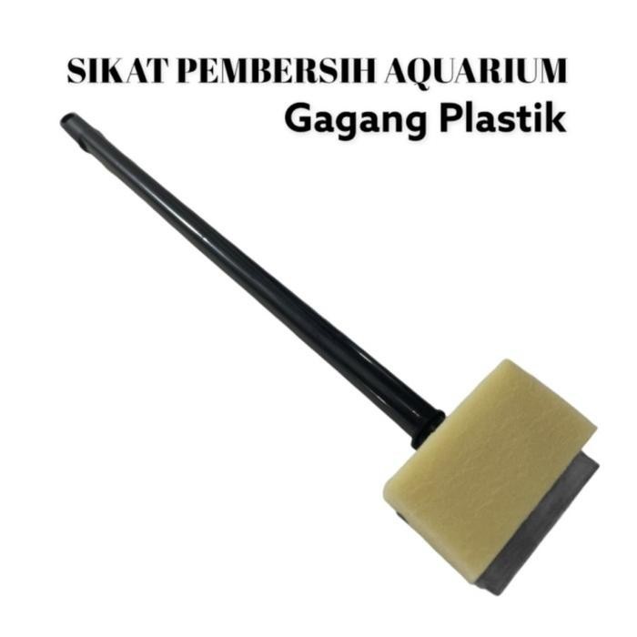 Pembersih Gosokan Sikat scraper kaca aquarium - Scraper gosokan