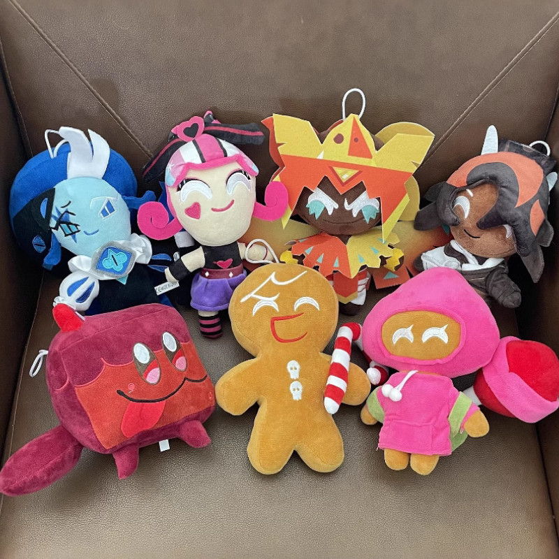 Cookie Run Kingdom Plush Shadow Milk Cookie Mainan Lembut Cookie Run Kingdom Game Periferal Bermain 