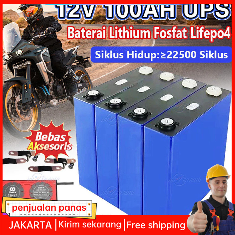 Lifepo4 baterai baru 100AH CATL/BYD Battery 100% 12v 120ah Battery Lifepo4 12v 120ah 100ah plus BMS 