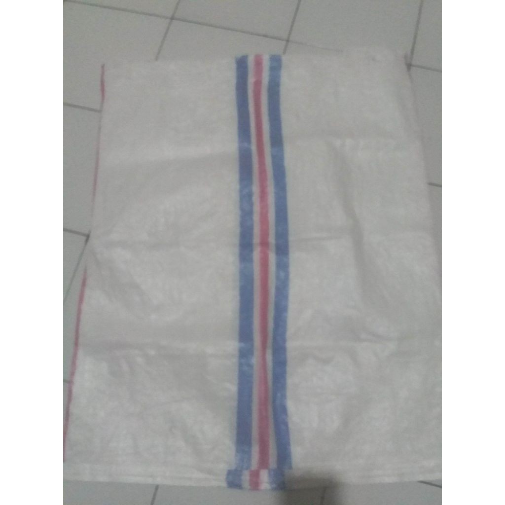 Karung Bekas Bersih Plastik Putih 25 Kg Ukuran 72x42