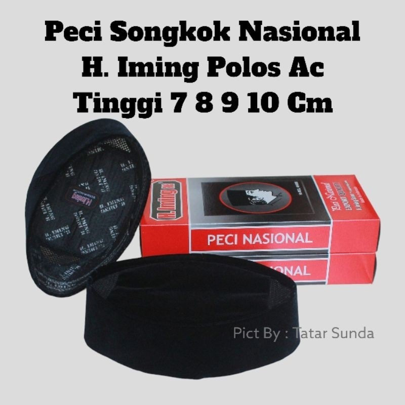 Songkok Hitam Anti Gerah Tahan Air | Peci Kopiah Haji ImingSons AC