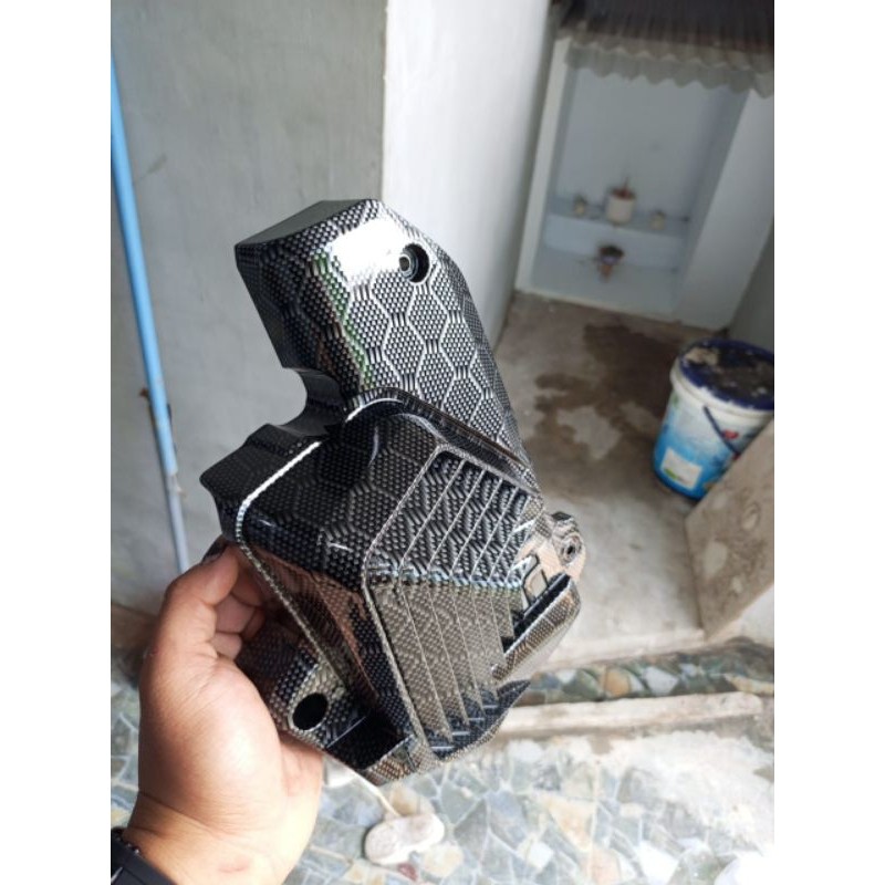 tutup radiator vario - pcx - stylo - adv 160 carbon wtp HEXAGONAL VARIASICO