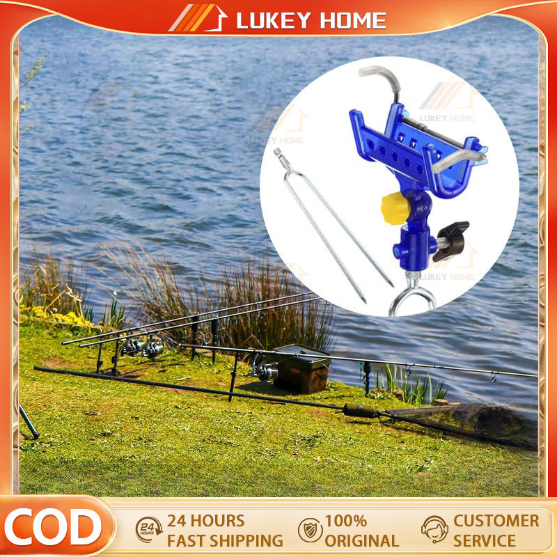 Otomatis Bracket Dudukan Joran Pancing Adjustable 360 Derajat Cagak joran pancing