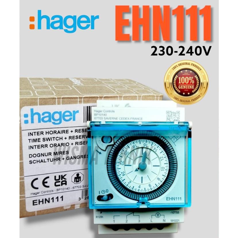 (BACA DESKRIPSI) Timer switch analog HAGER EH 111 OTOMATIS TIMER HAGER