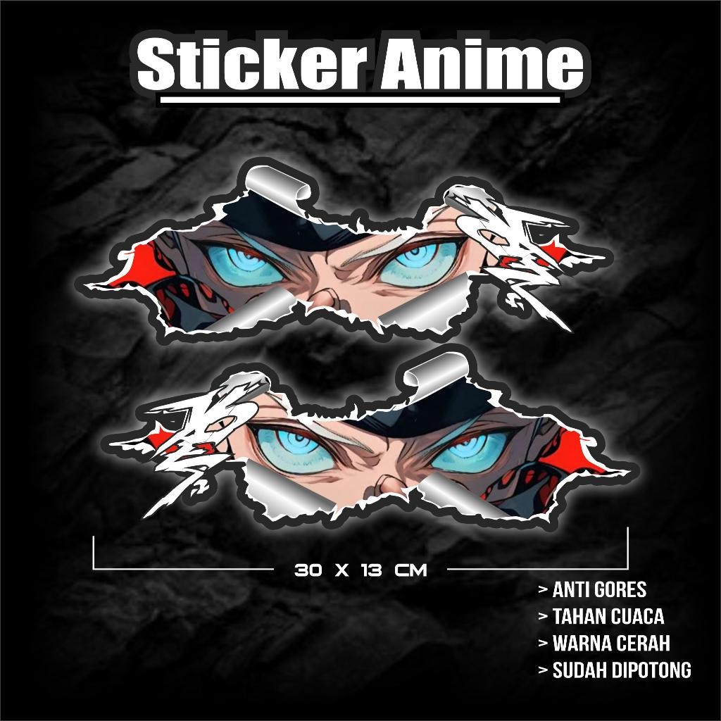 Gojo Satoru Jujutsu Kaisen Universal Stiker Anime Untuk Motor.mobil Pc Laptop Dll