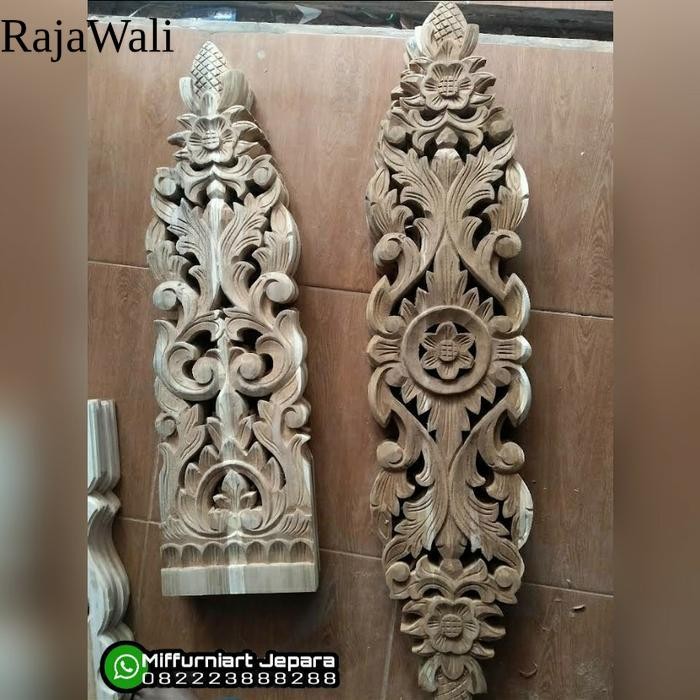ukiran tempel soko jati joglo RJ12