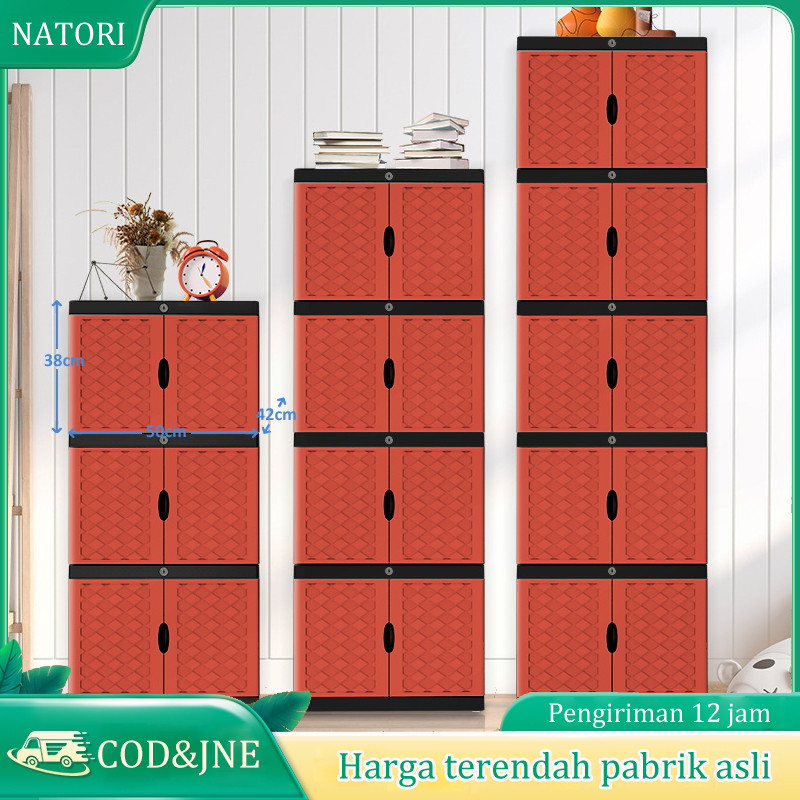 WOLDANSHOP Lemari Plastik Loker Plastik Lemari Plastik