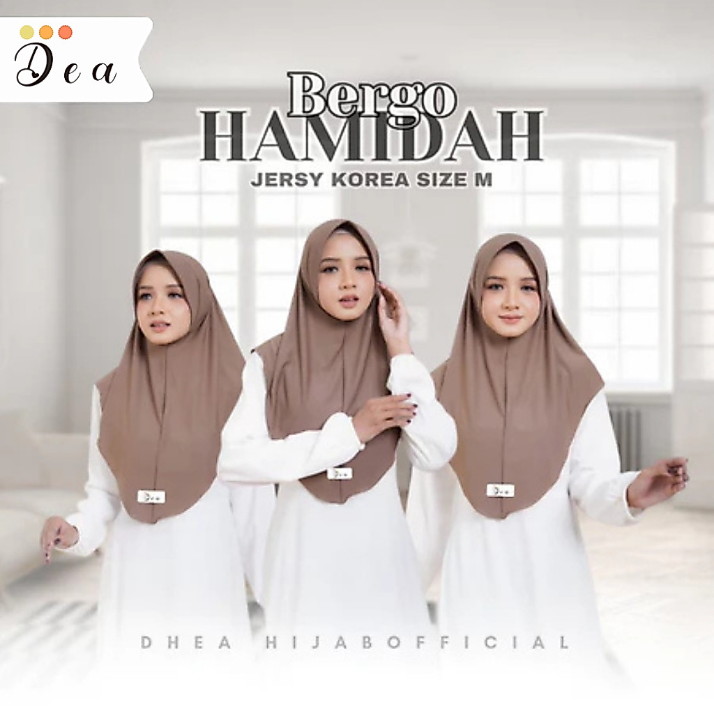 YANASTORE - Jilbab Instan Kerudung Bergo Hamidah Hijab Sport Instan Jersy Korea Size M Harga Murah