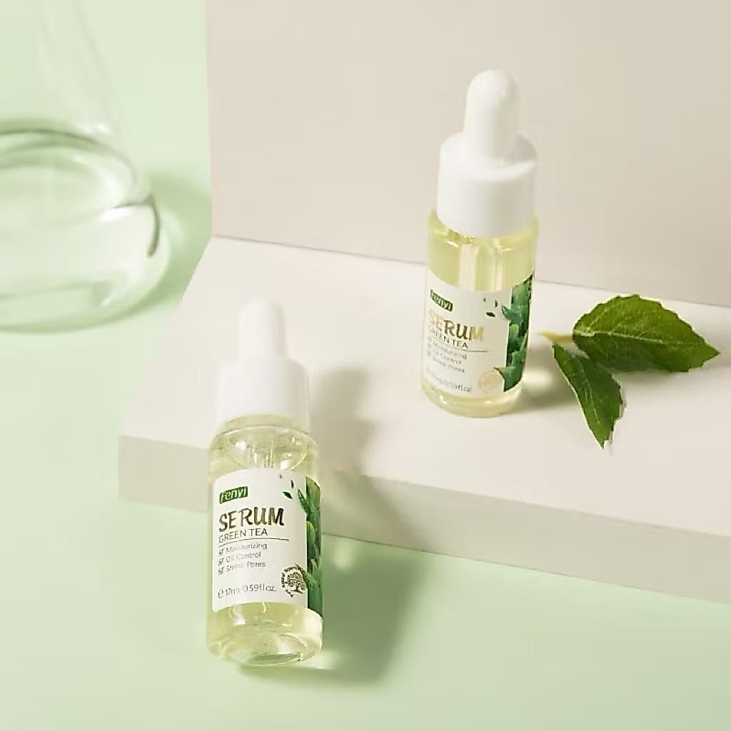 Fenyi Green Tea Serum 17ml –  – BPOM – Mengencangkan Pori, Menenangkan Jerawat, Melembapkan Kulit