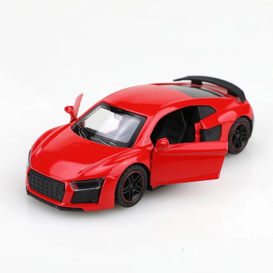 (bagged)143 R8 Racing Car, Alloy Model Car, Simulated vehicle, children alloy car, boys toy model, c