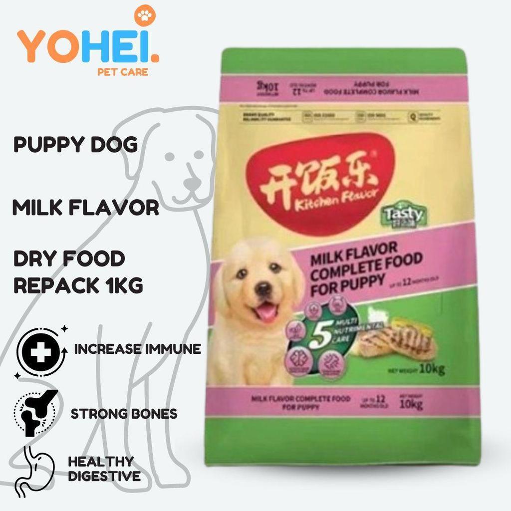 Kitchen Flavor Tasty Milk Puppy Dog Food Repack 1kg