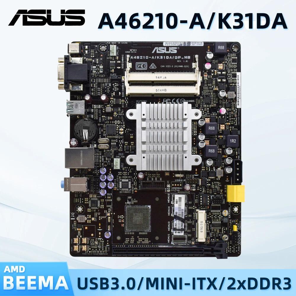 ASUS A46210-A/K31DA/DP_MB Motherboard  AMD AM1 2×DDR3 AMD A4‑6210 R5 A320 Quad Core Integrated CPU D