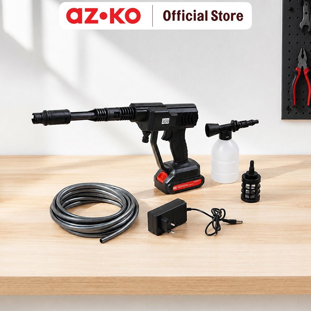 AZKO Apa Jet Pressure Cleaner Cordless - Hitam Semprot Air Cuci Kendaraan Outdoor