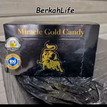 Privasii Terjaga Permen Kesehatan Buat Pria Energi & Stamina Permen Miracle Gold Candy isi 30Pcs Har