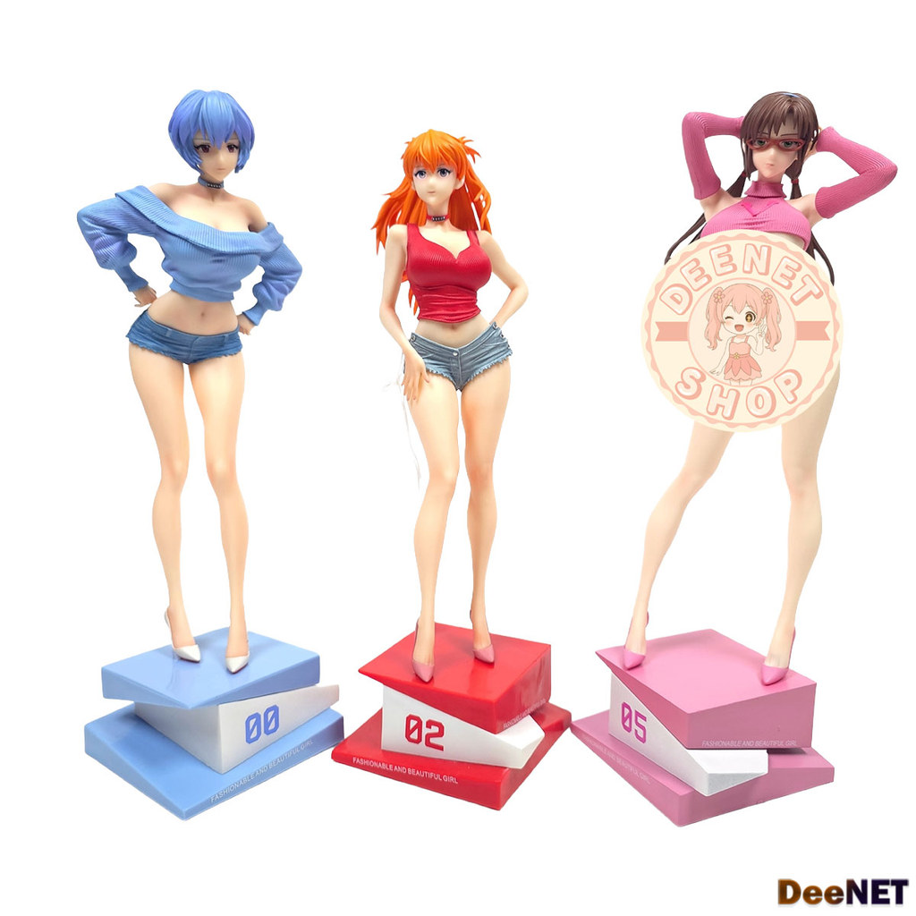Asuka Langley Rei Ayanami Mari Makinami XH Summer Girlfriend Evangelion 32cm Action Figure PVC