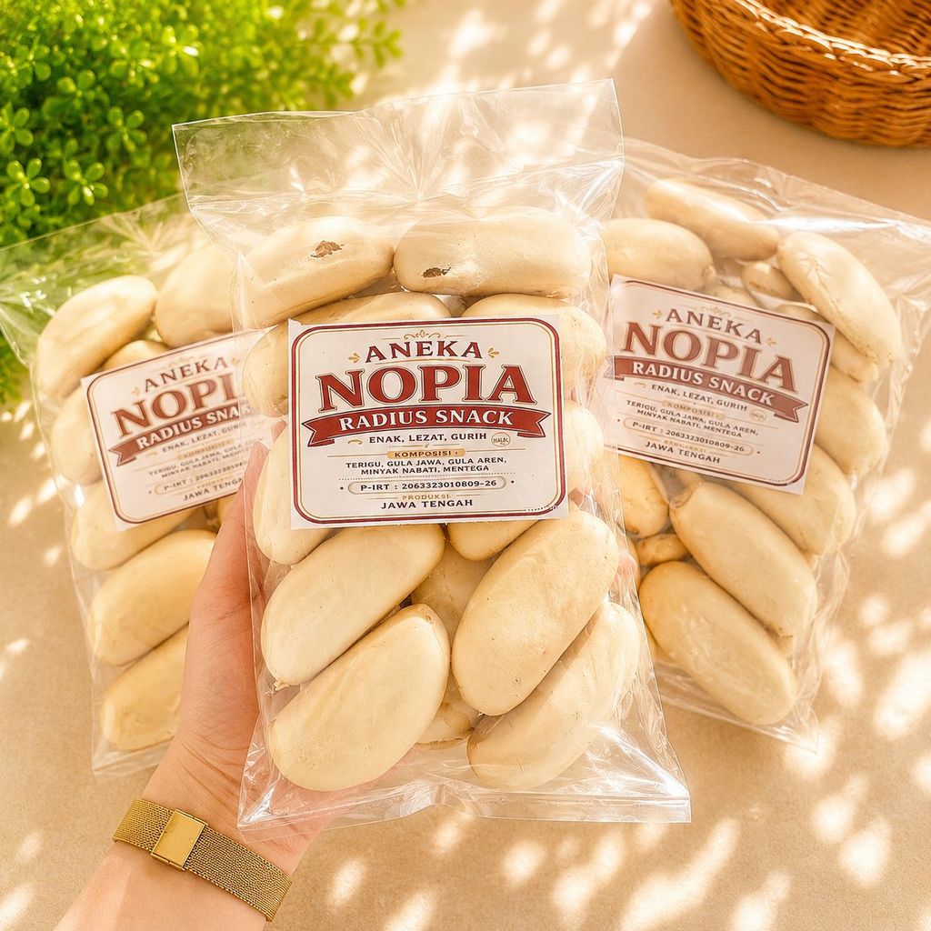 Kue Mino Nopia Jumbo Isi 10 pcs Nopia Gula Merah Jawa - Aneka Camilan Magelang