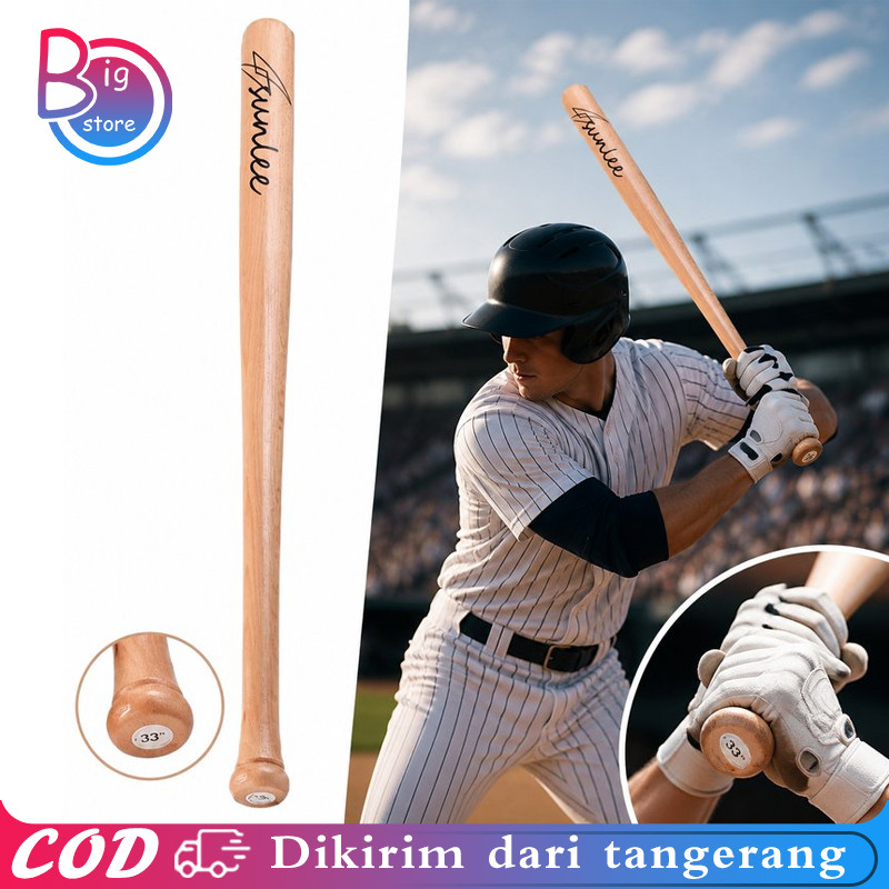 Baseball Stick Kayu 33 Inch Tongkat Baseball Pemukul Baseball Softball Tongkat Kasti Stik Pemukul Ka