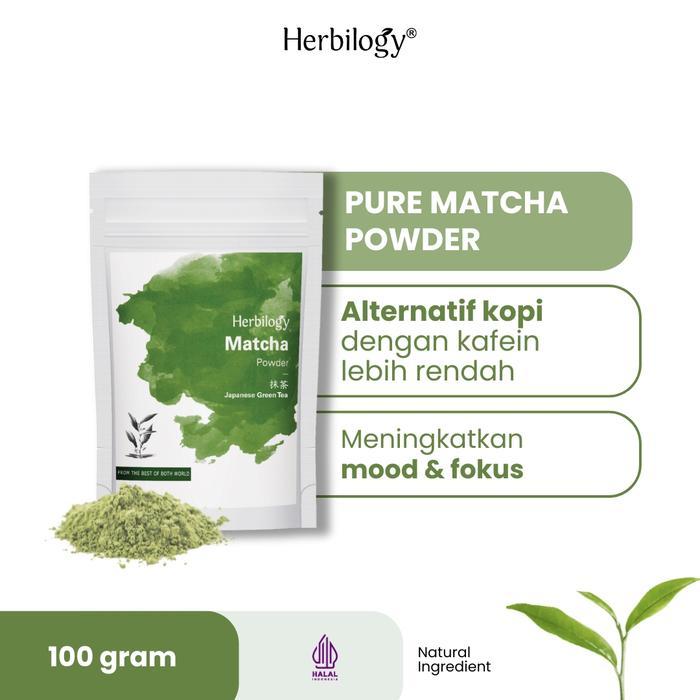 Herbilogy Matcha Powder - Pure Matcha - Matcha 100GR Terlaris