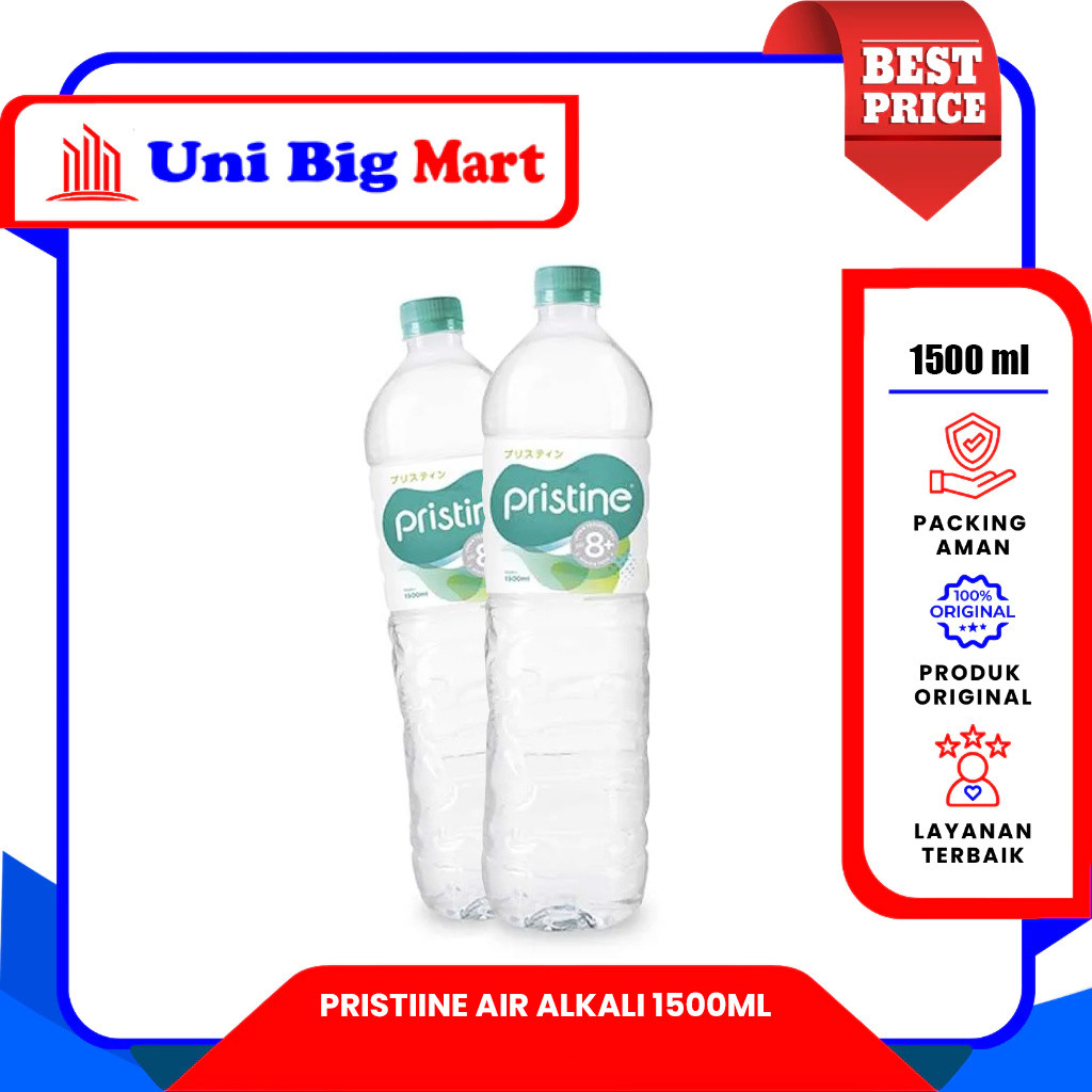 PRISTINE 8+ AIR MINERAL ALKALI BOTOL - 1500 ml