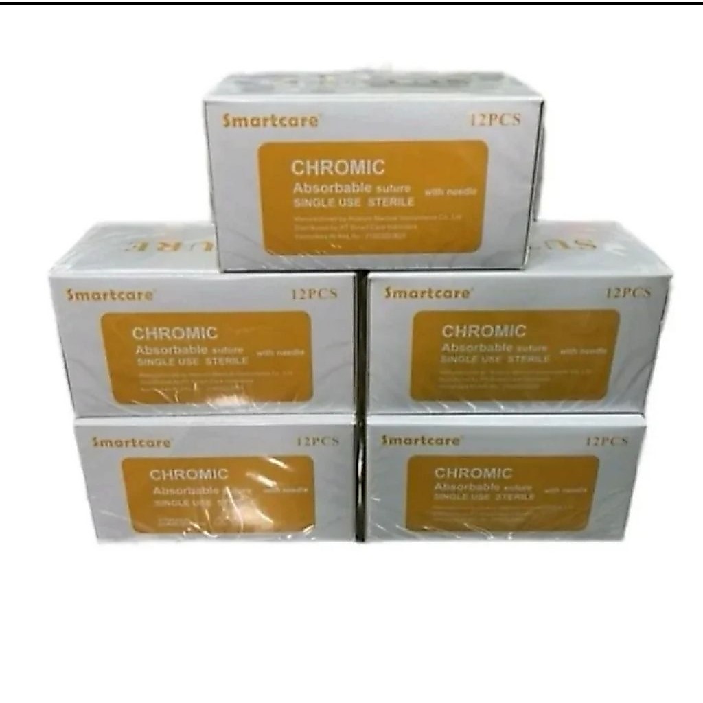 Catgut Chromic 4/0 Benang Jahit