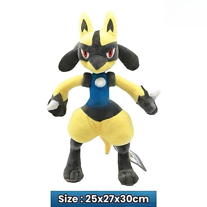 [Terbaru] Boneka Pokemon Mega Charizard X Lucario Shiny Luca - Shiny Lucario