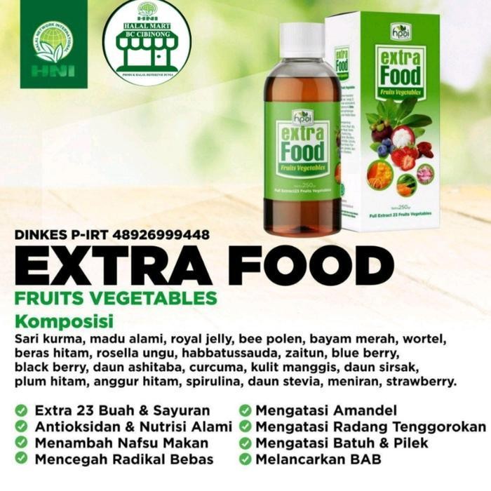 

Extra Food Sari Buah HNI HPAI / Madu Extra Food HNI