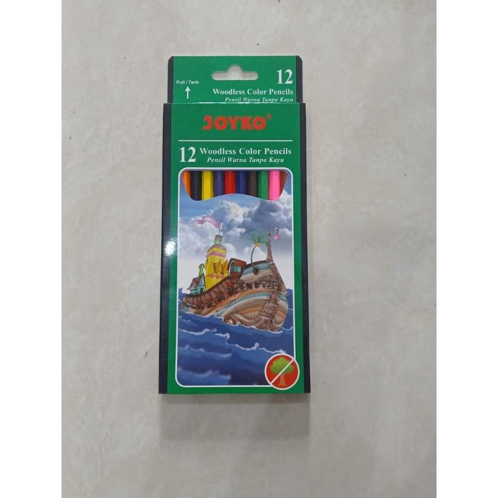 

(MGS) (12pcs)Pensil warna JOYKO CP - 103 / pensil warna JOYKO panjang 12warna
