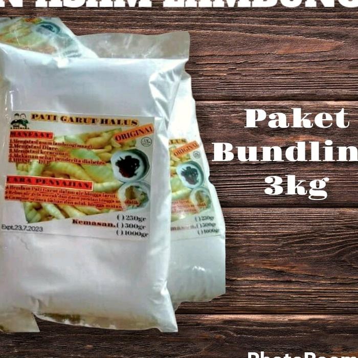

Tepung Pati Garut asli 3KG organic Bahan alami Putih bersih bebas Gluten - -