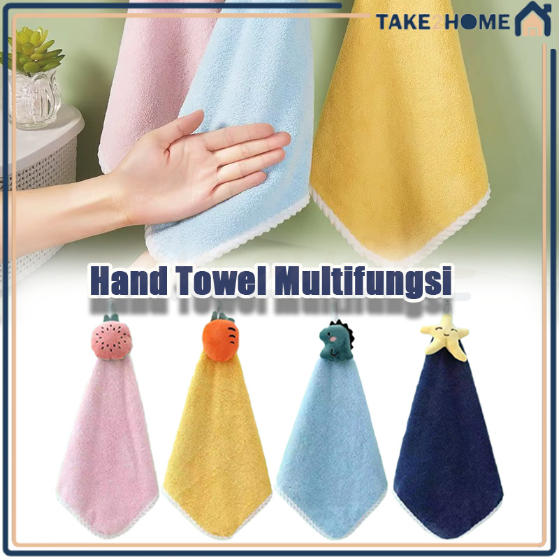 Lap Tangan Gantung Karakter 3D/Lucu Lap Gantung Lembut/Lucu Towel Dapur Wastafel