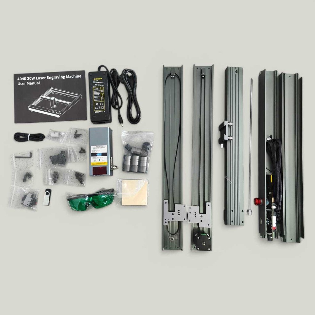 RNDRSTR TwoWin DIY Laser Engraving Machine CNC 2-Axis 20W - 4040