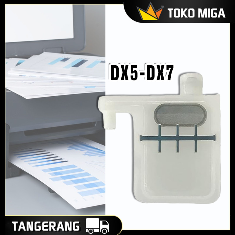 Damper Putih DX5/DX7 Bahan Plastik Dumper Tinta Printhead DX5/DX7 Tahan Lama Kualitas Tinggi