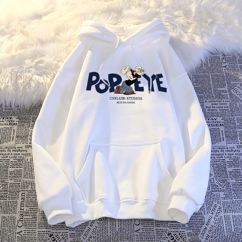 Po floret Baju Hoodie Wanita Oversize Fashion Popeye Retro Style Sweater Hoodie Wanita Premium Kaos 
