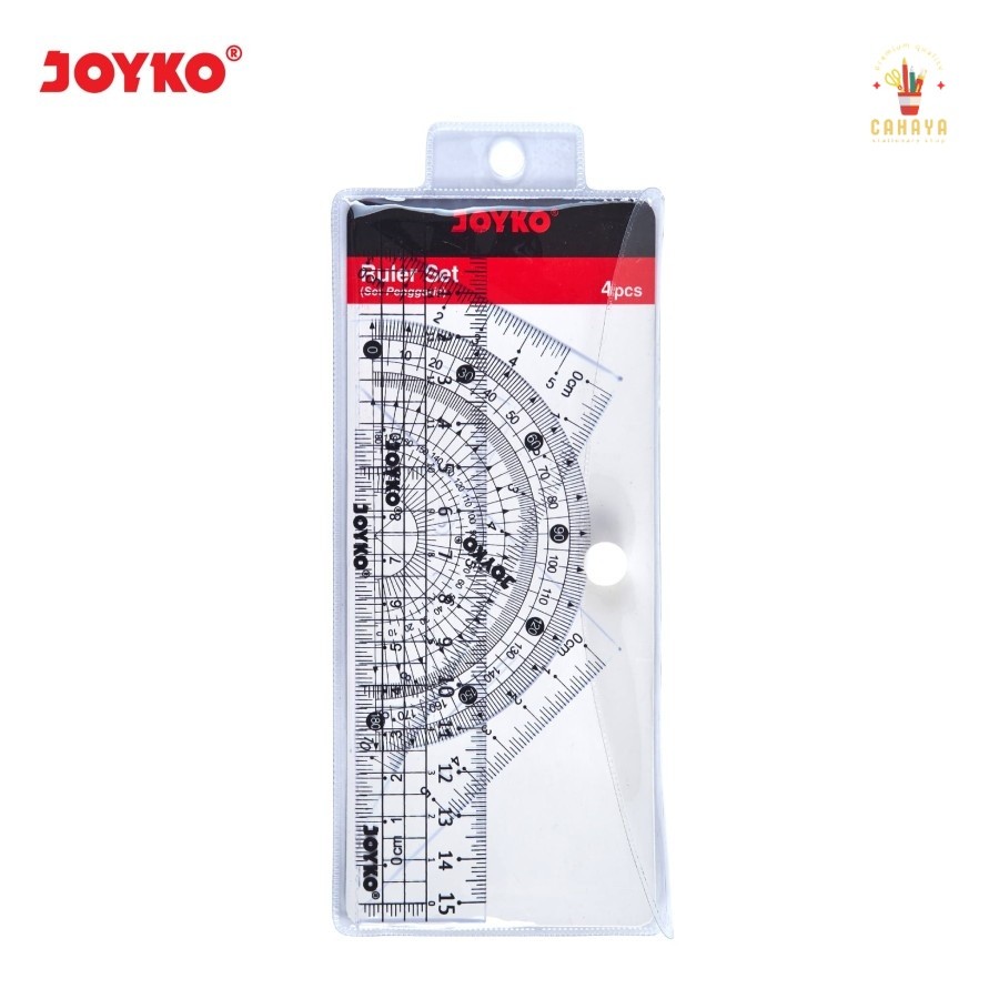 

Cahaya Stationary Ruler / Penggaris Joyko RL-PS2 1 Set 4 Pcs