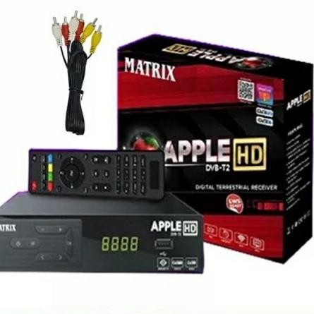 SET TOP BOX DVB2IP TV DIGITAL MATRIX APPLE MERAH (TERBARU) - MATRIX APPLE MR