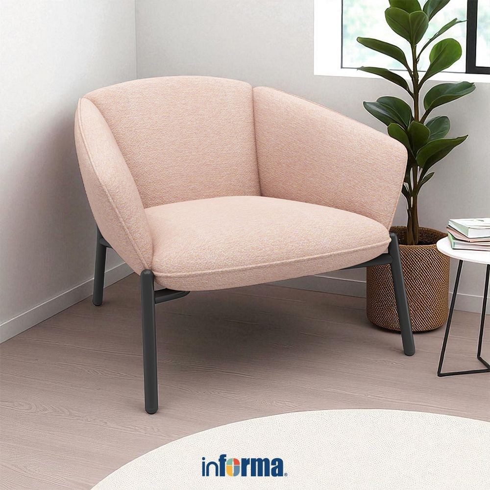 Informa Sonna Kursi Lounge 1 Seater - Pink Selimut Tebal Bedcover Selimut Kasur Comforter Bangku San