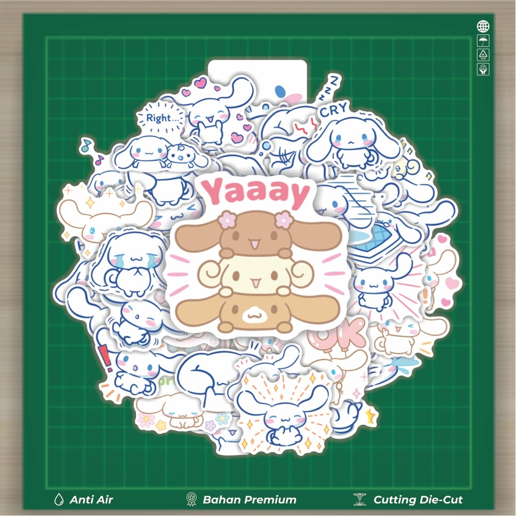 

HOT 50 PCS STIKER Stiker Kartun Karakter Cinnamoroll Stiker Fashion Cars Decal Dingin Kartu Album Custom Vinyl Anti Air- Sticker Aesthetic Buku Journal Koper Casing HP Tablet Laptop Helm Motor Botol Minum