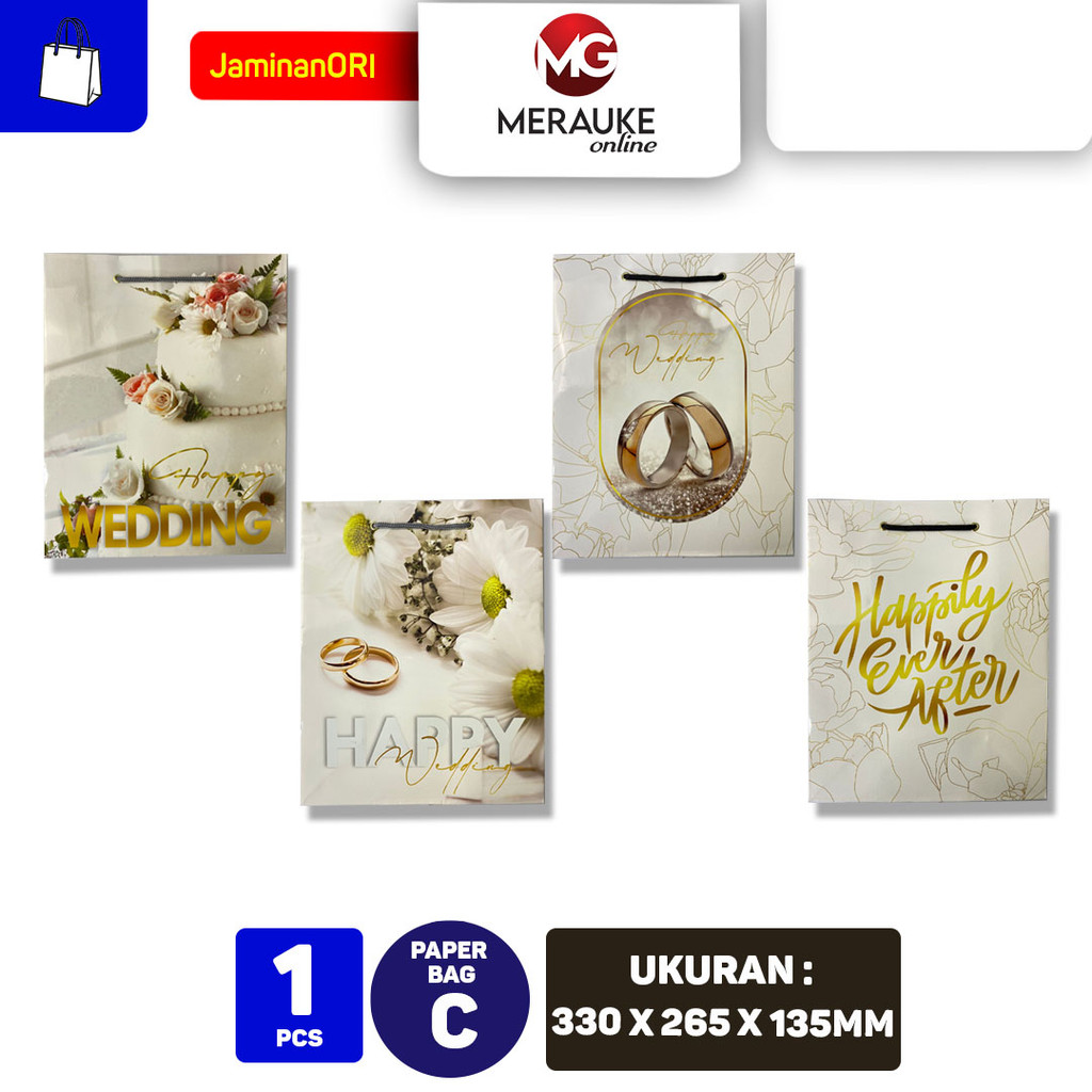 

Paper Bag / Tas Tali KIKY Motif C (33x26x13)